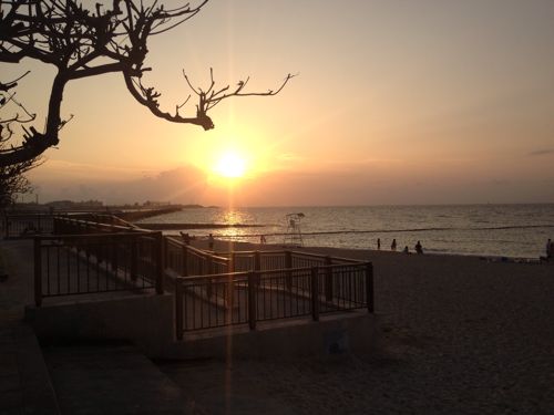 夕日